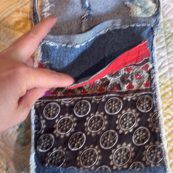 Handmade blue jean bag - Picture 4 of 5